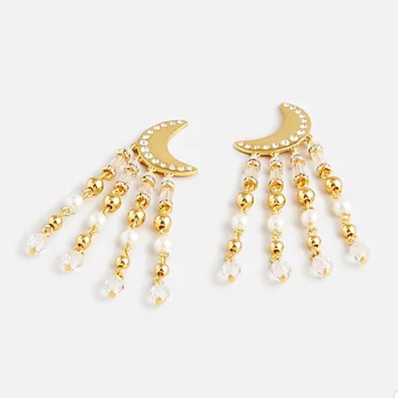 J. Crew Franchi Moon Pearl Earrings - Picture 3 of 12